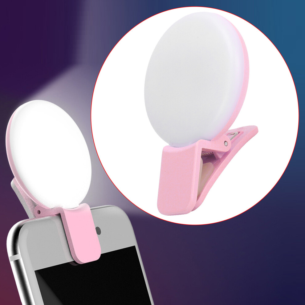 Mini Phone Clip-On Fill Usb Rechargeable, 27G Light/Pink 7671358726152