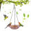 Outdoor Hanging Bird Feeder with Bath Tray for Backyard 1