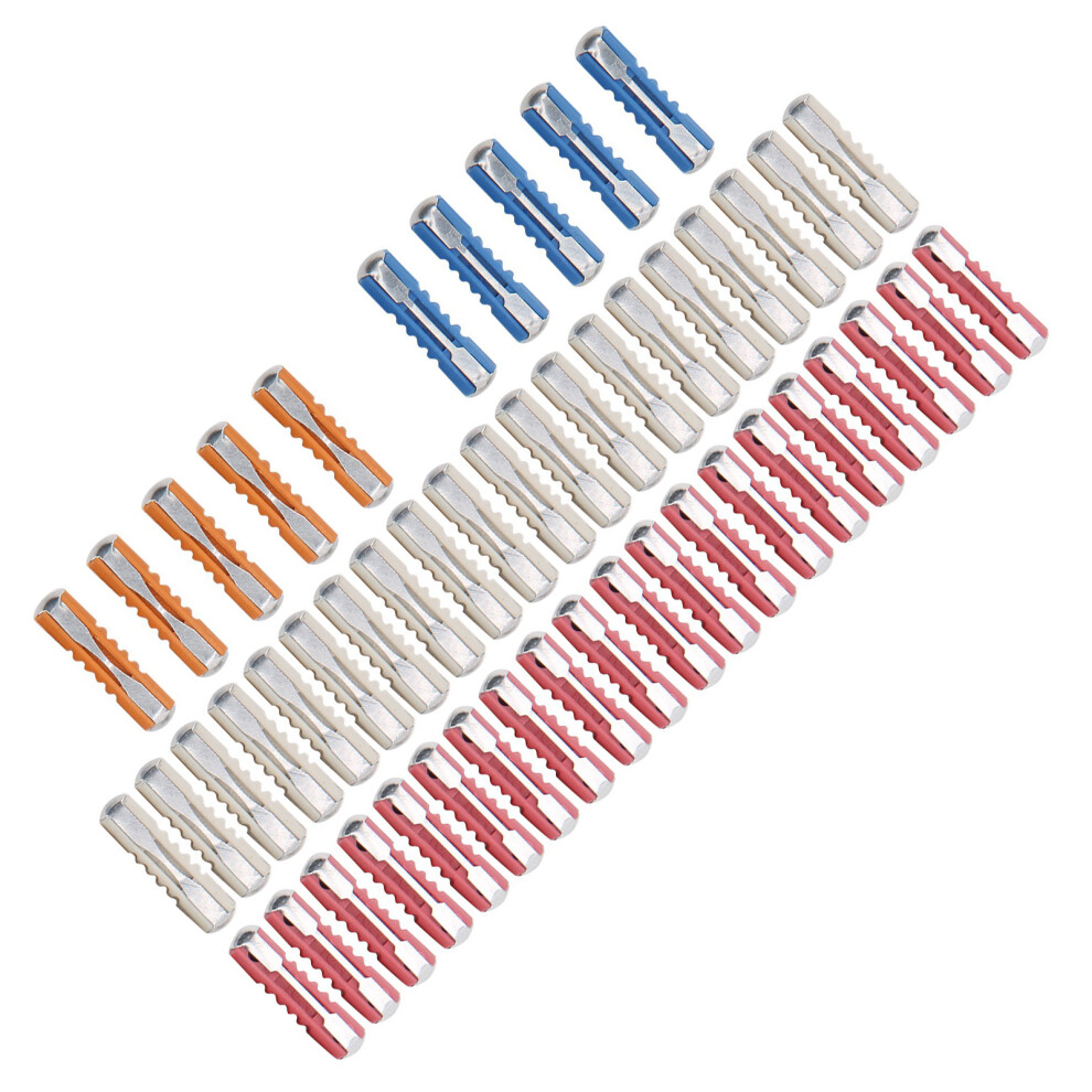 50X Car Fuse Assortment Torpedo 32V Orange/White 7293282148550