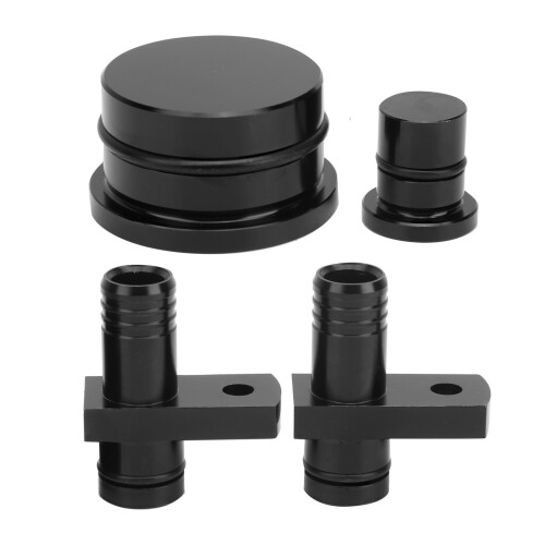 PCV Reroute Fitting Kit for GM Duramax 6.6L 2004.5-2010 Black 1