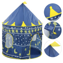 Children Play Tent Castle Blue 105x135cm Indoor Outdoor Toy