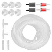 Aquarium Oxygen Tube Check Valve Fish Tank Bubble Stone Set 4m / 13.1ft