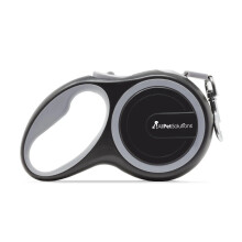 Grey: Large Dog Retractable Lead 8M Grey 50KG