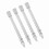 4 Pack 100mm Chrome Valve Extension Rods 6