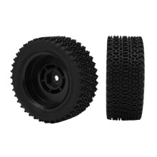 2 Stück Offroad RC Auto Reifen 70mm Speichen Ersatz Schwarz Nabe