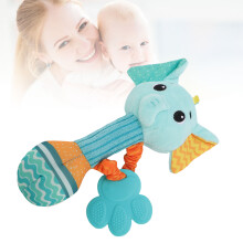 Baby Soft Rassel-Schüttelspielzeug mit Beißring & Sound, kindgerechter Griff 3