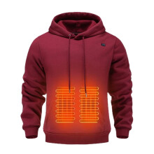 Beheizbarer Hoodie, kompatibel mit Ihrer Powerbank – 3 Heizstufen, winddicht, ergonomische Passform für Reisen, Skifahren und Spaziergänge mit
