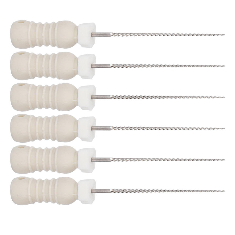 Stainless Steel Root Canal Files 21mm, 6pcs Endodontic Tool