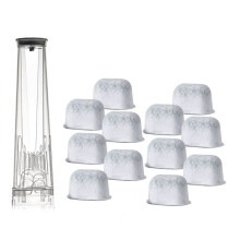 Filter Holder and Replacement Water Filters Kit for CFN601/602/701/702/801/802 Series Espresso Coffee Machine 1+12