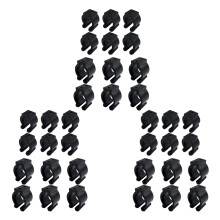 36 Pieces Regular Fishing Pole Rod Holder 2 Style & 18 Pcs Each Style- for Hold Handle, Small for Hold Your Pole