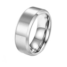Alliance en acier inoxydable, finition brossée, 8 mm, taille 11