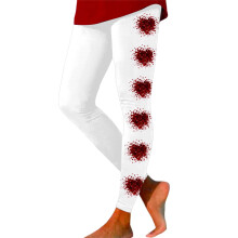 Women's Thermal Leggings with Hearts Print, Size L