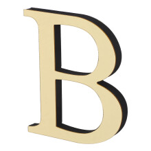 Elegant Golden Acrylic Wall Letter B with Mirror Finish for Stylish Home Decoration and Modern Interior Design