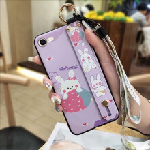 iPhone 7/8/SE 2020/SE2 Case with Wrist Strap, Kickstand & Ring – Shockproof, Waterproof Silicone Cartoon Cover