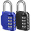 4-Digit Combination Padlock for Lockers and Storage (2 1