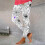 Dameleggings med græskarprint, plus size, ankellange 4