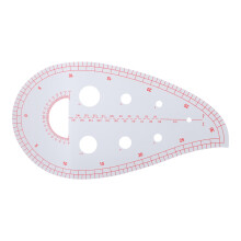 Multifunctional Plastic Curve Ruler for Sewing, 1pcs Semicircle Design