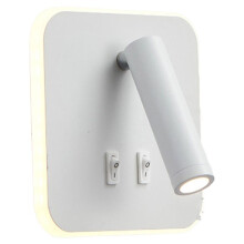 Mounted Eye Protection Rotatable Wall Reading Light Full Spectrum Spotlight LED Lamp Sconce Bedside Square White