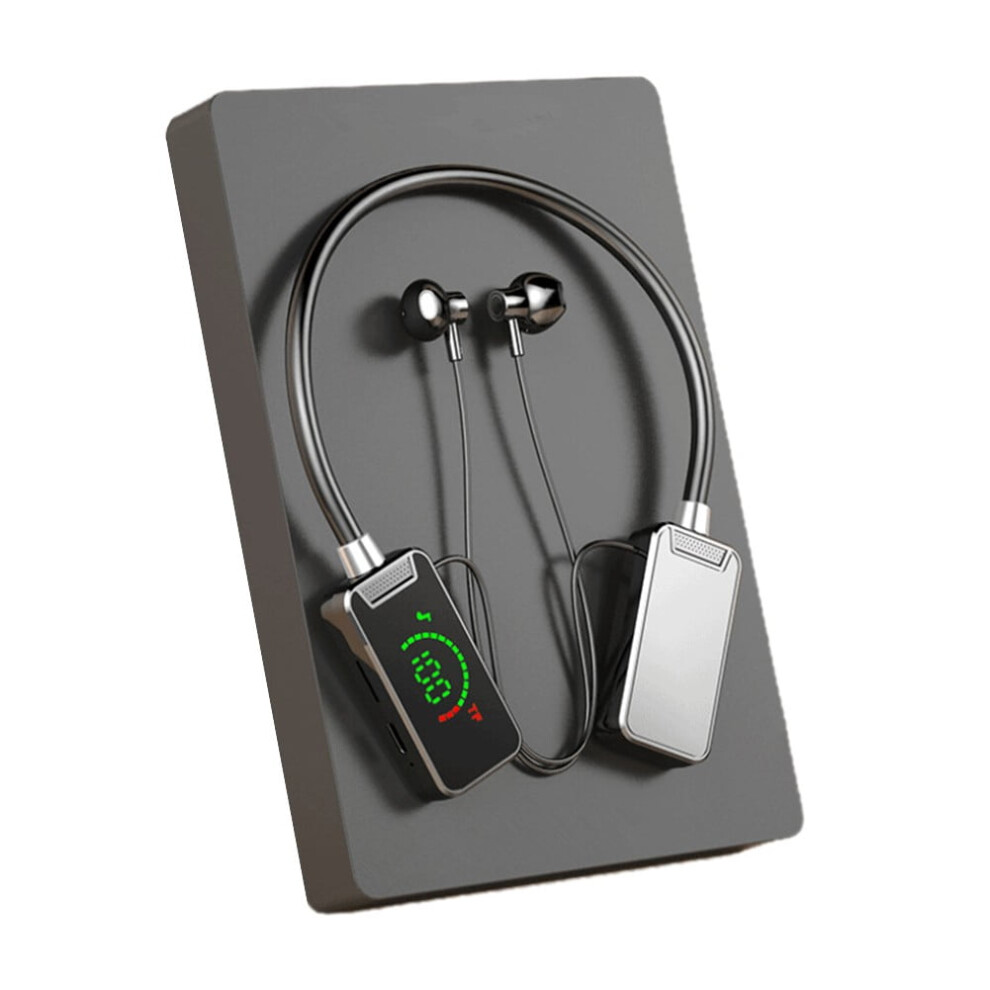 Bass Stereo Neckband Earphones Wireless Sound Card Live Streaming Broadcasting Headphones Hifi Sound Earbuds With Power Display By 9448483003605