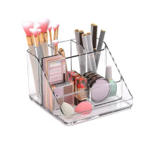 Makeup Organizer Tray, 6-Compartment Vanity Makeup Organizer for Jewelry, Hair Accessories, Bathroom Counter or Dresser