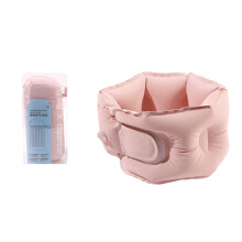 Portable Inflatable Neck Pillow For Traveler Commuters And-Pink