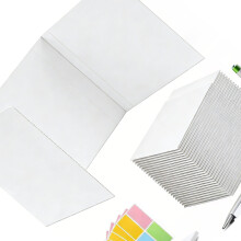 24 Pieces Student Desk Partitions Foldable Privacy-White
