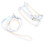 Adjustable Blue Pet Harness with Leash, Soft Breathable Nylon, 1.5cm 3