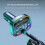 Car Bluetooth FM Transmitter 20W with USB Charging 8