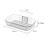 2X Easy Installation Soap Holder Kitchen Wall Mount Dish No Drill Modern Clear Drain ShowerContainer A 4
