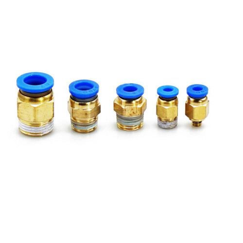 Pneumatic Quick Coupling Straight-through 10 pcs 2