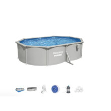 16.5ft x 48in Oval Hydrium Steel Above Ground Pool Set