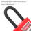 Security Lock 38mm Nylon Dustproof Padlock Lockout for Industrial Use Red 4