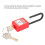 Security Lock 38mm Nylon Dustproof Padlock Lockout for Industrial Use Red 5