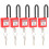 Security Lock 38mm Nylon Dustproof Padlock Lockout for Industrial Use Red 16