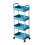 Blue Plastic 4-Tier Rolling Utility Cart 1