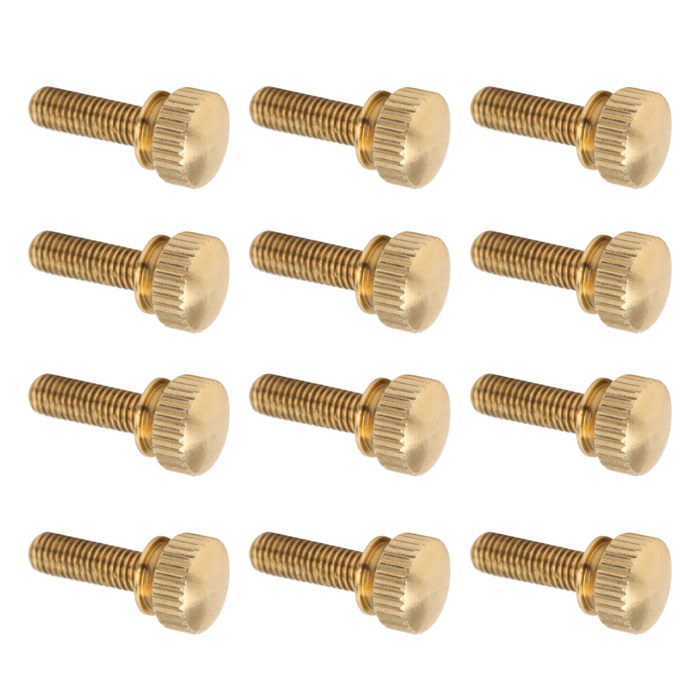 50Pcs Pure Copper M5 X 16Mm Flat Knurled Thumb Screws Non Slip Round Head 8761392095129