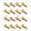 50 Copper Knurled Thumb Screws Round Head 10