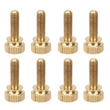 50 Copper Knurled Thumb Screws Round Head