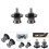 6mm Motorcycle CNC Rear Stand Spools Pair Titanium 1