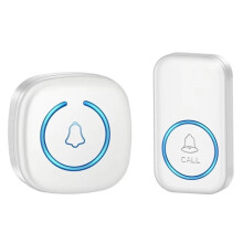 Wireless Doorbell 300M Waterproof Plug-in White