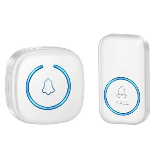 Wireless Doorbell 300M Waterproof Plug-in White