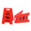6er-Pack Katzen-Vomit-Schild - Plastik, Rot, 10,3 x 7 cm 10