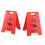 6er-Pack Katzen-Vomit-Schild - Plastik, Rot, 10,3 x 7 cm 12