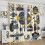 Vintage Car Window Curtains Retro Garage Pattern 72x63in 2 4