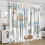 Blue Bear Curtains Pastel Airplane Cloud Design 2 Panels 5