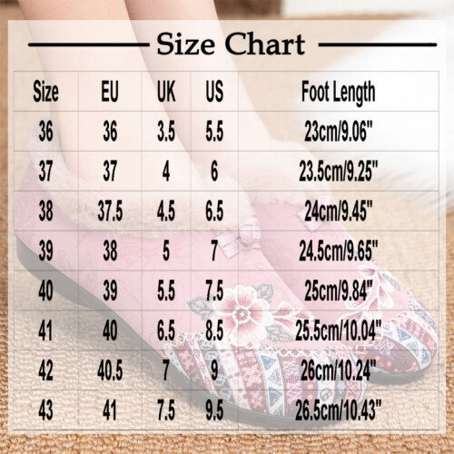 Røde fløyelsbroderte flate sko for kvinner vinter casual 2