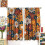 Retro Abstract Flower Curtains Vintage Boho Floral Print 2