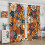 Retro Abstract Flower Curtains Vintage Boho Floral Print 4