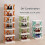 Plastic Shoe Organizer 2-Layer Tall Narrow Rack 6