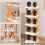 Plastic Shoe Organizer 2-Layer Tall Narrow Rack 5